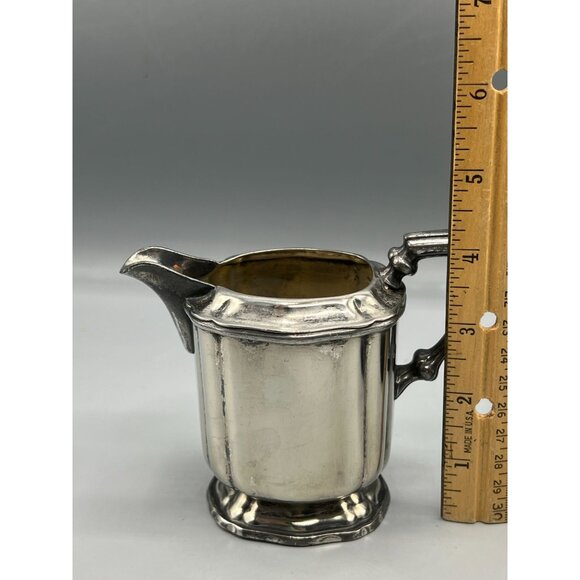 1920s Creamer Afternoon Tea Milk Jug Art Deco Stately EPNS Mulholland Bros #1648 - Picture 6 of 12